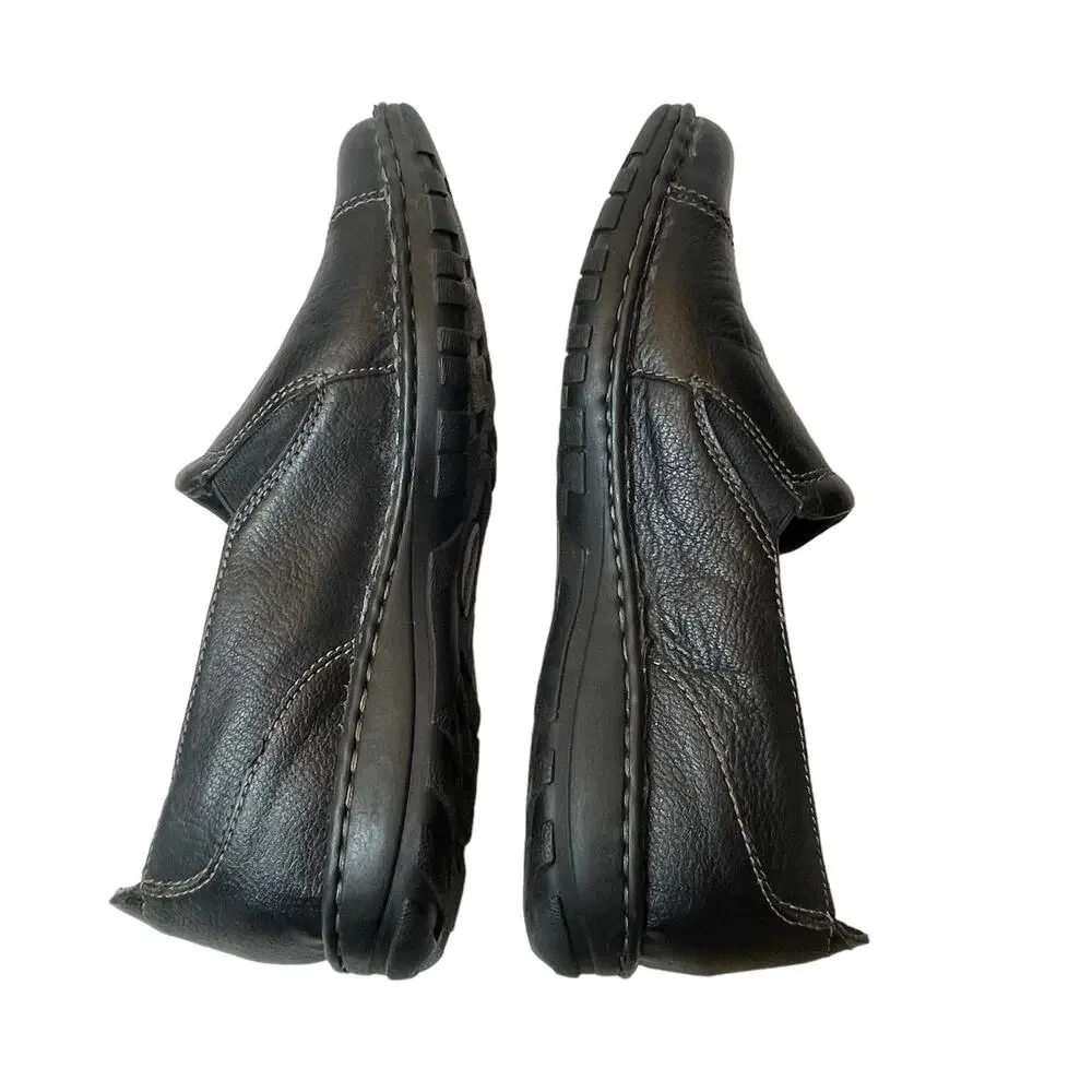 GH Bass & Co. Black Leather Loafer Bradshaw 9W Wide Slip on Shoe